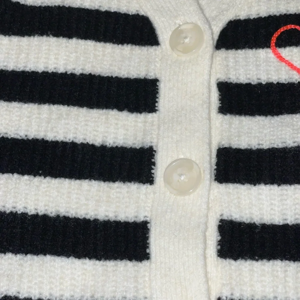 Cat & Jack Kids Striped‎ Cardigan with Heart Detail - Picture 4 of 8